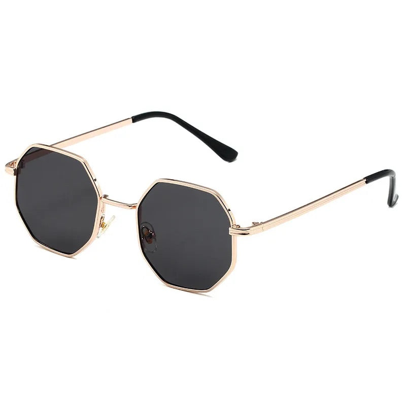 Gold black grey Sunglasses